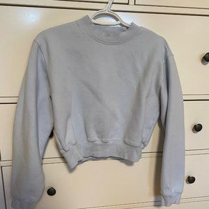 Tna Cozy Fleece Perfect Shrunken Sweatshirt, size S, plein air